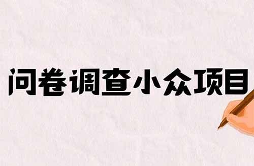 问卷调查小众项目，几分钟收益15米，操作简单轻松挣个奶茶钱