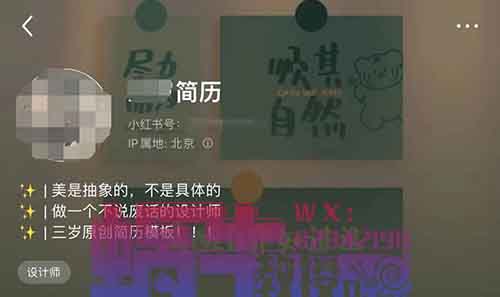 小红书简历模板2~4元/单！虚拟模板项目玩法！