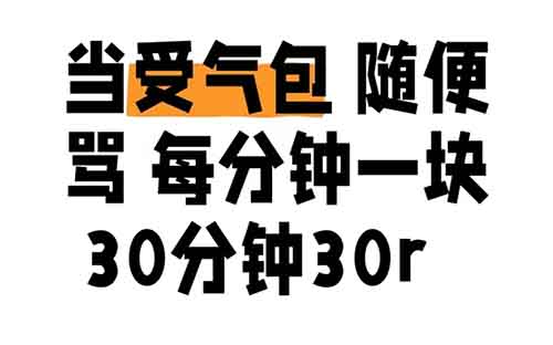 受气包小项目，一天百来块真的很简单