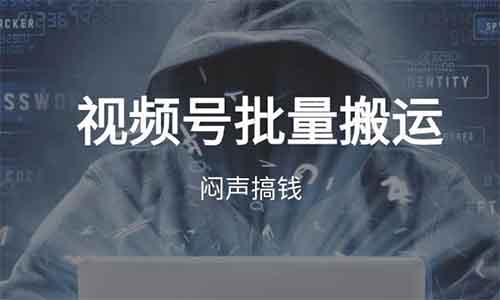 视频号批量搬运，闷声搞钱