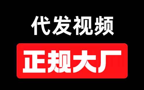 正规大厂出品，视频代发，一条5块，日入1000