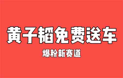 2周暴涨5万粉丝！蹭黄子韬送车热点，零成本赚10000+